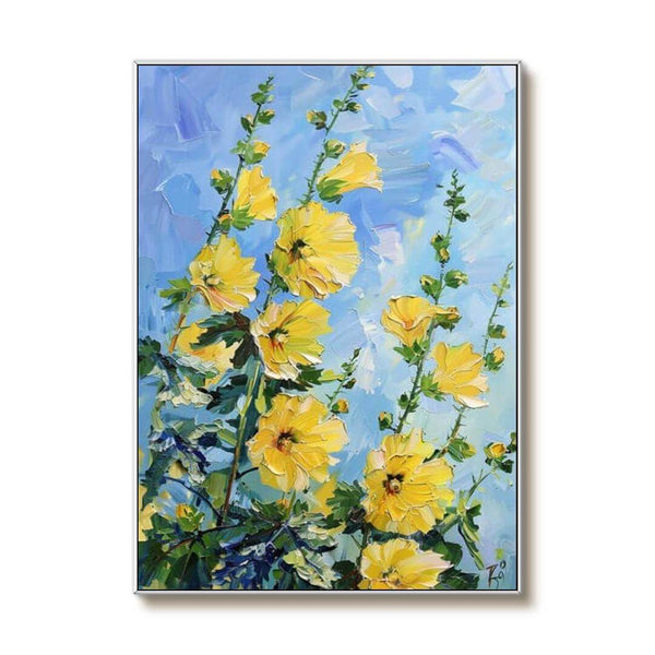 Abstract Canvas Art - Garden in Bloom - Hues Art Lab