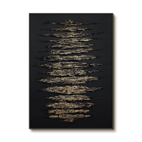 Golden Fissure I - Modern Abstract Wall Art Painting