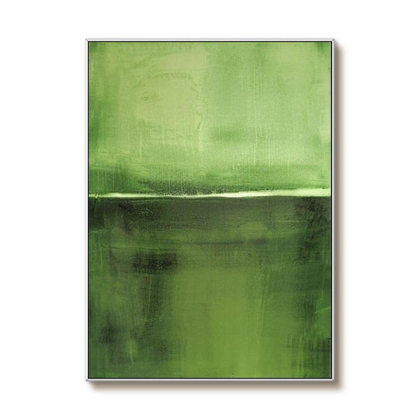 Large Textured Abstract Wall Art - Green Invasion - Hues Art Lab