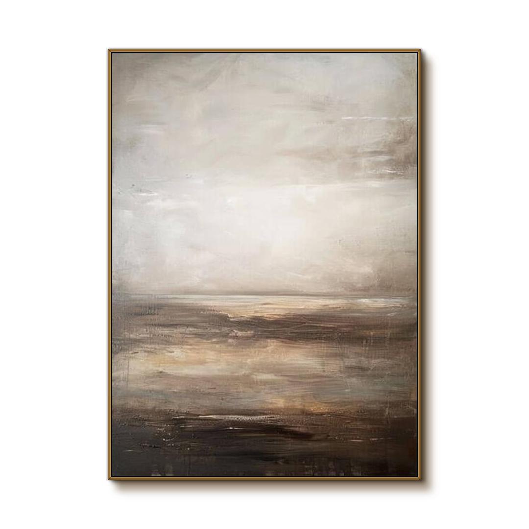 Original Abstract Art Painting - Grey Mist - Hues Art Lab