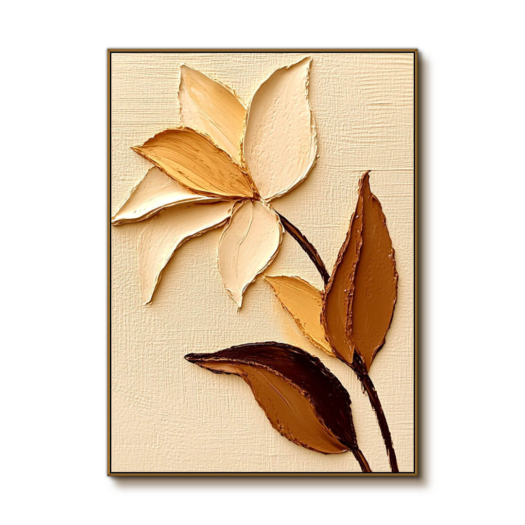 Modern Flower Art Painting - Grow - Hues Art Lab