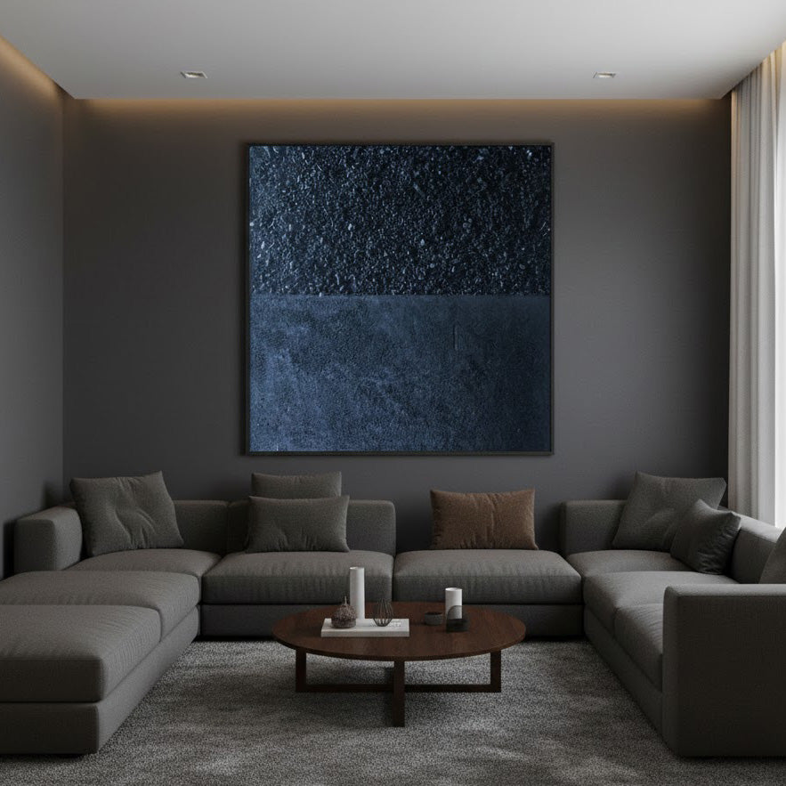 Icon of No Light gallery view of textured abstract oil painting