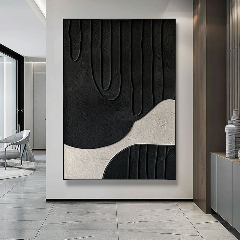 Abstract Minimalist Wall Art Painting - In Between - Hues Art Lab