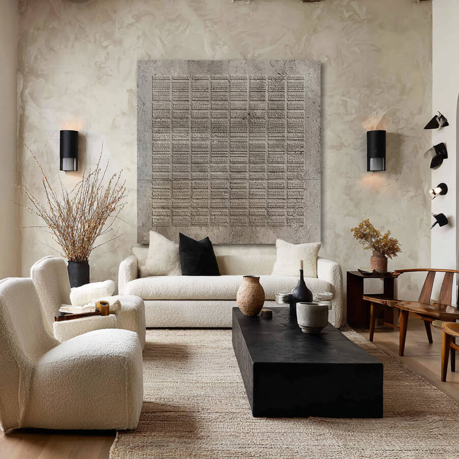 Index of Civilizations gallery view of wabi sabi grid wall art