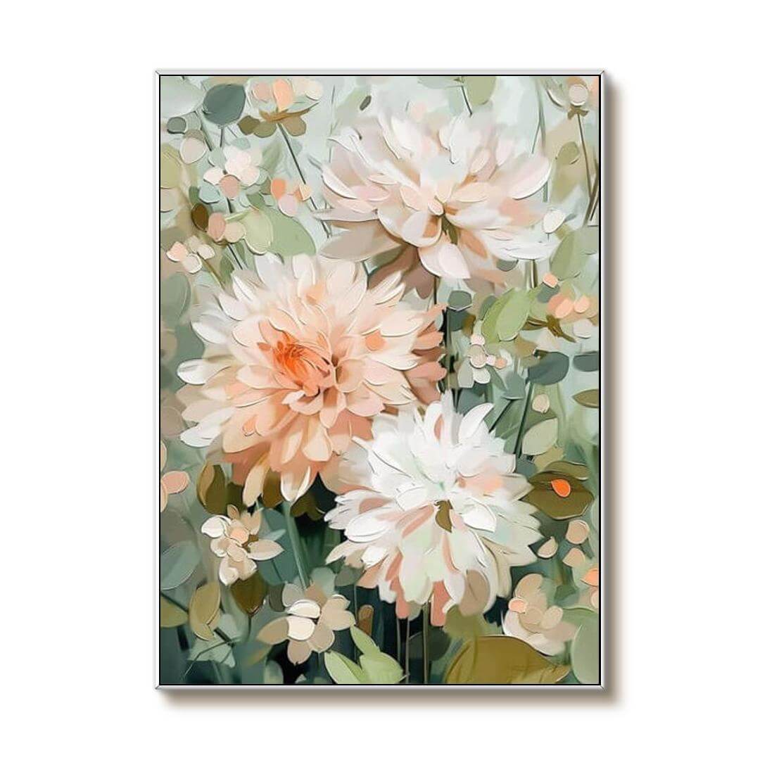 Flower Abstract Wall Art Painting - Infinite Bloom - Hues Art Lab