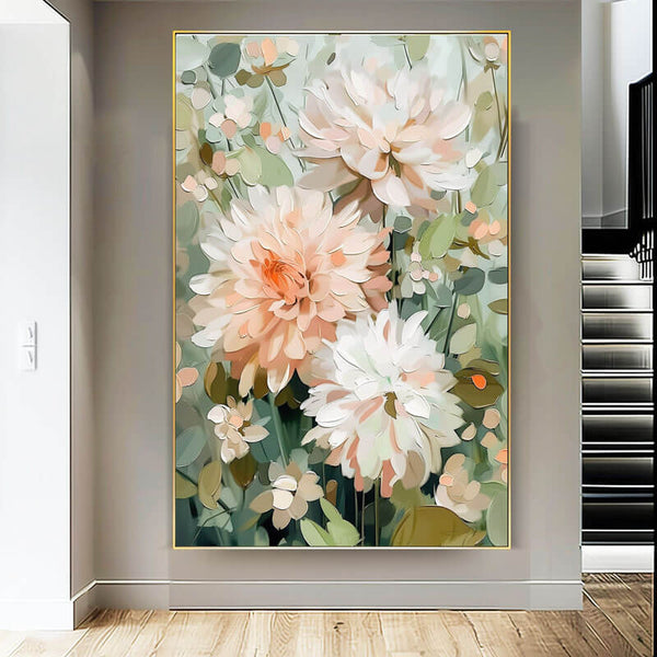 Flower Abstract Wall Art Painting - Infinite Bloom - Hues Art Lab