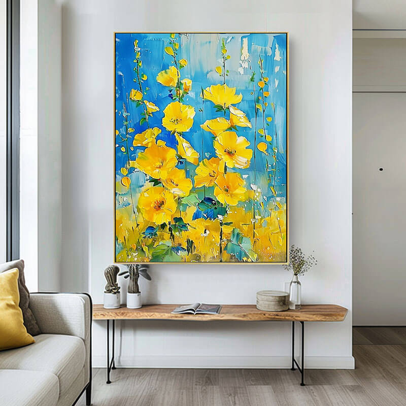 Large Abstract Art Painting - Infinite Bloom - Hues Art Lab