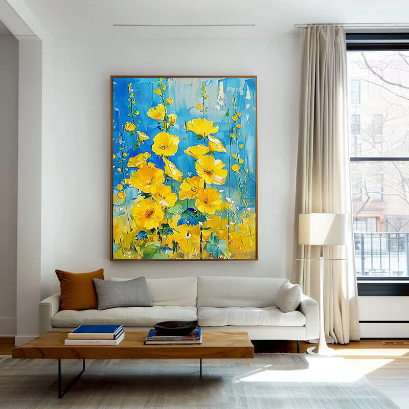 Large Abstract Art Painting - Infinite Bloom - Hues Art Lab