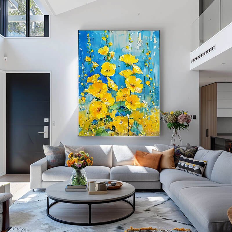 Large Abstract Art Painting - Infinite Bloom - Hues Art Lab