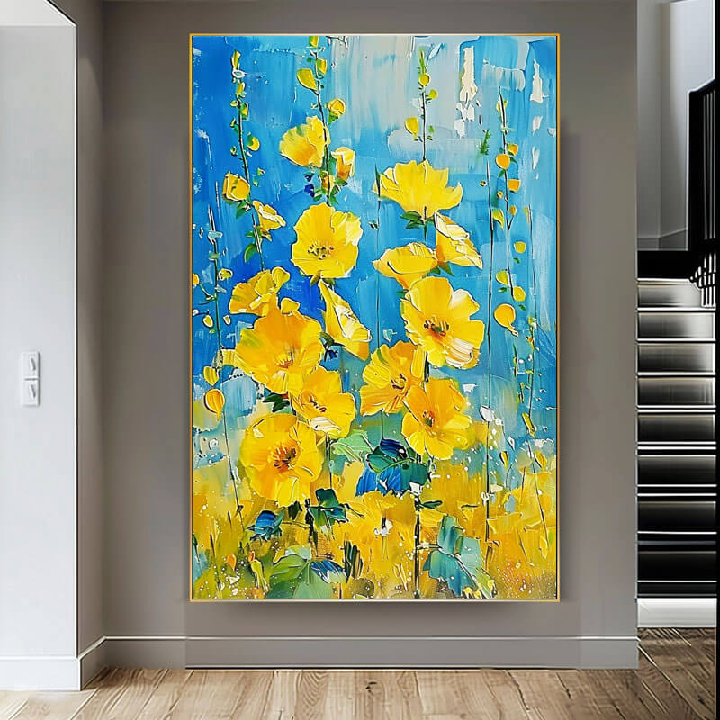 Large Abstract Art Painting - Infinite Bloom - Hues Art Lab