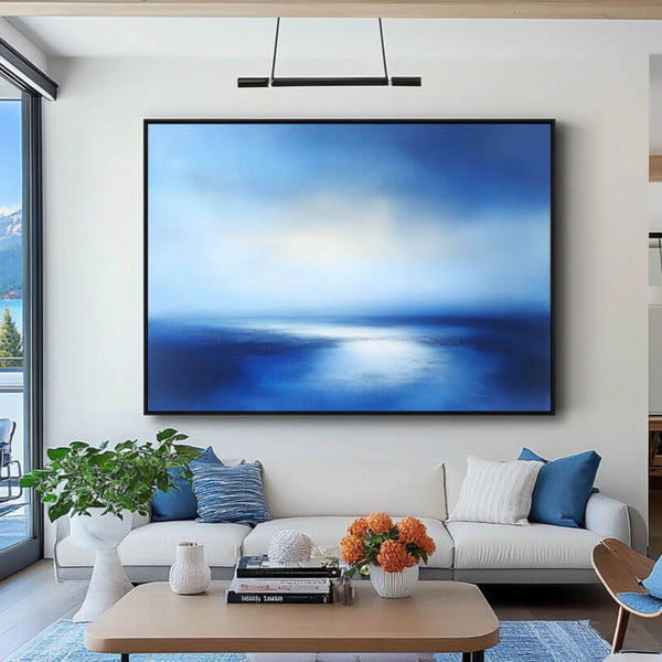 Contemporary Abstract Art - Infinite Blue - Hues Art Lab