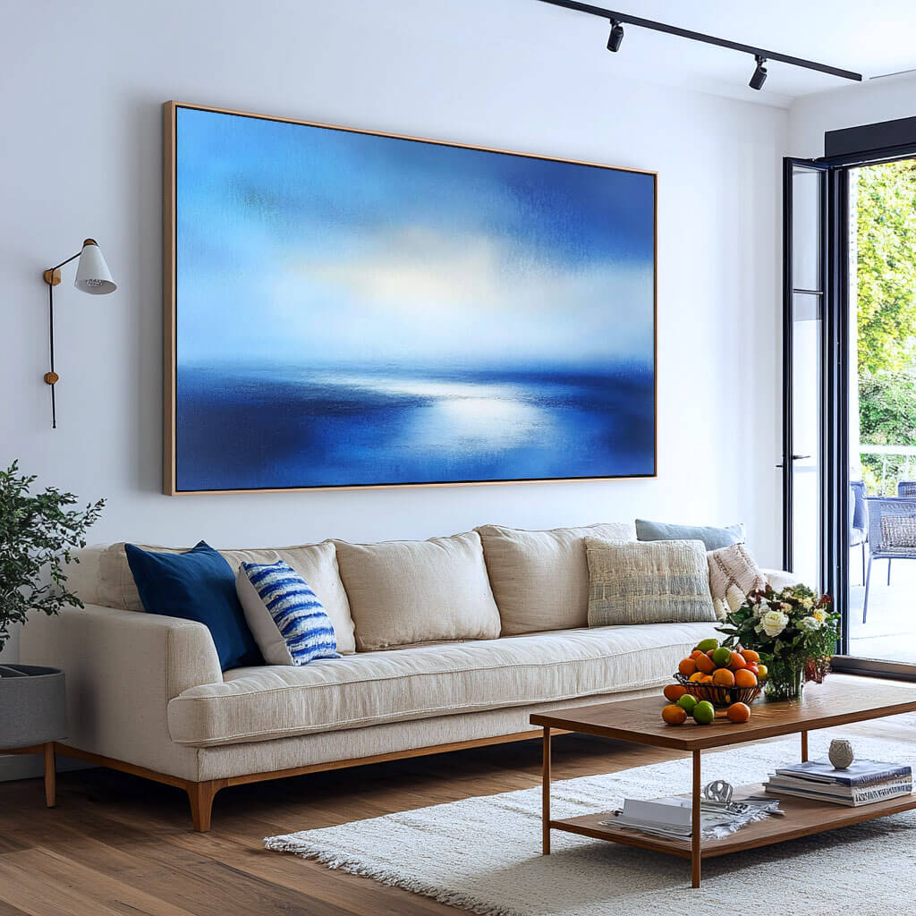 Contemporary Abstract Art - Infinite Blue - Hues Art Lab