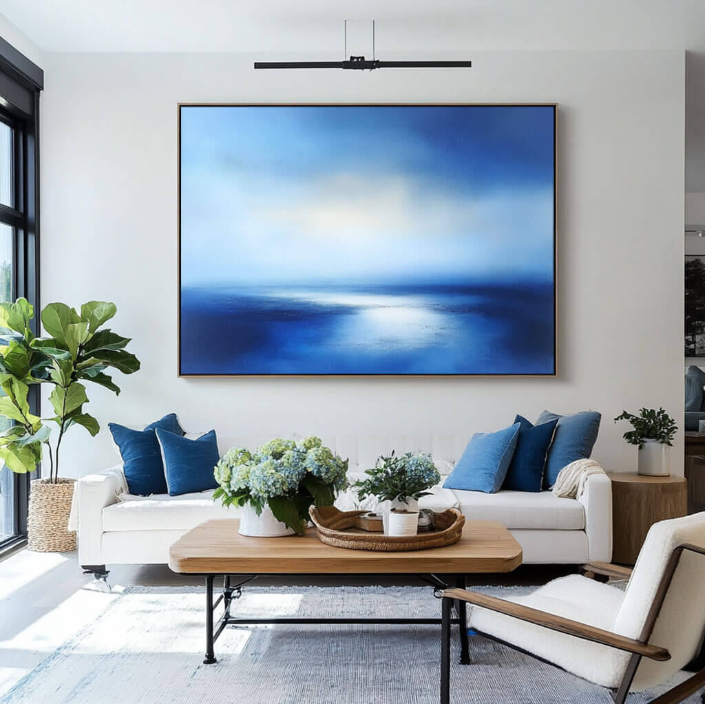 Contemporary Abstract Art - Infinite Blue - Hues Art Lab