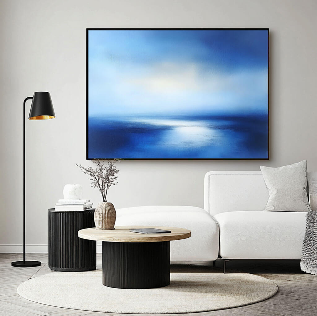 Contemporary Abstract Art - Infinite Blue - Hues Art Lab