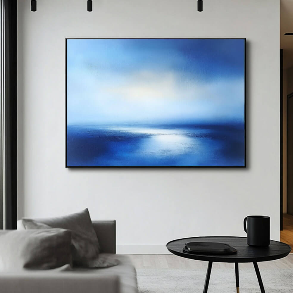 Contemporary Abstract Art - Infinite Blue - Hues Art Lab