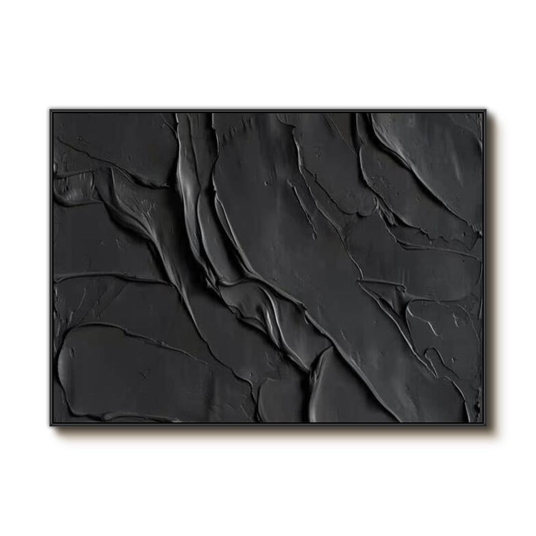 Midnight - Large Textured Minimalist Wall Art Painting - Hues Art Lab