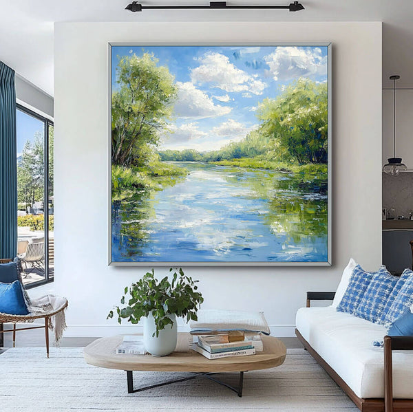 Mirrored Sky - Landscape Wall Art Painting