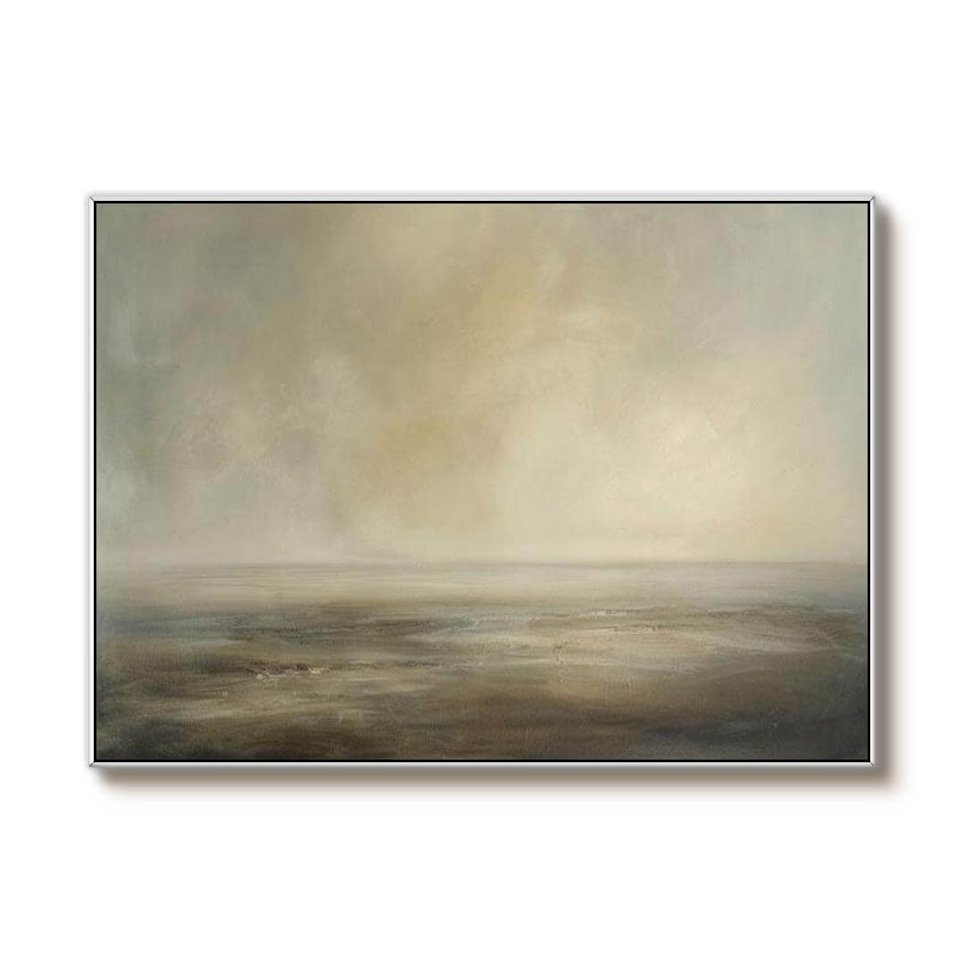 Huge Original Abstract Canvas Art - Misty Horizon - Hues Art Lab