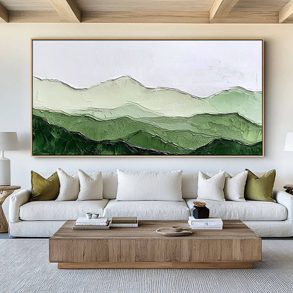 Mountain's Breath - Modern Textured Abstract Art Painting