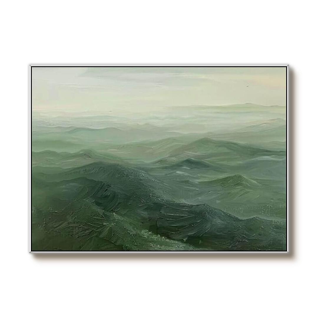 Large Abstract Landscape Wall Art - Mountain View I - Hues Art Lab