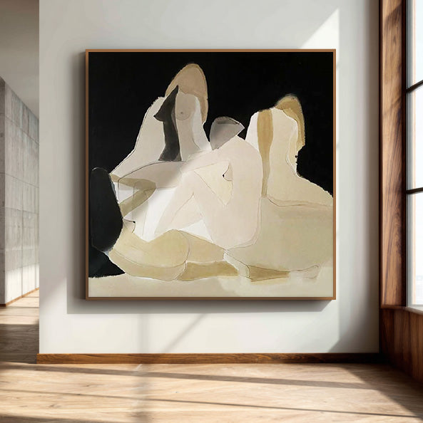 Night and Skin gallery view of abstract group canvas art