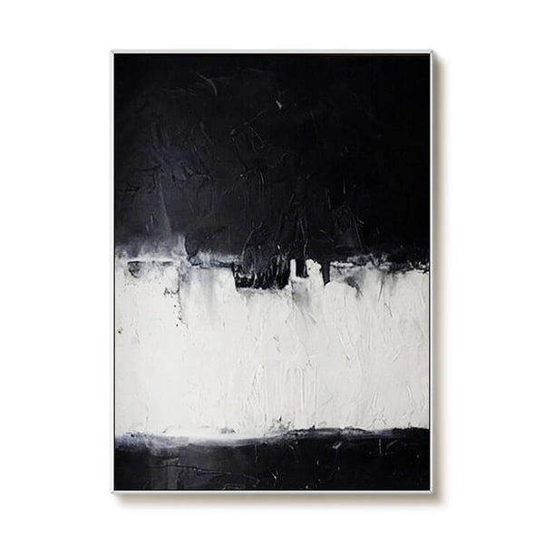 Night Shadow - Modern Minimalist Abstract Art Painting - Hues Art Lab