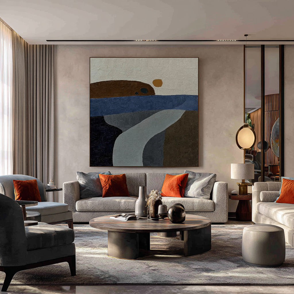 Path to Sunrise large sunrise abstract wall art for contemporary decor