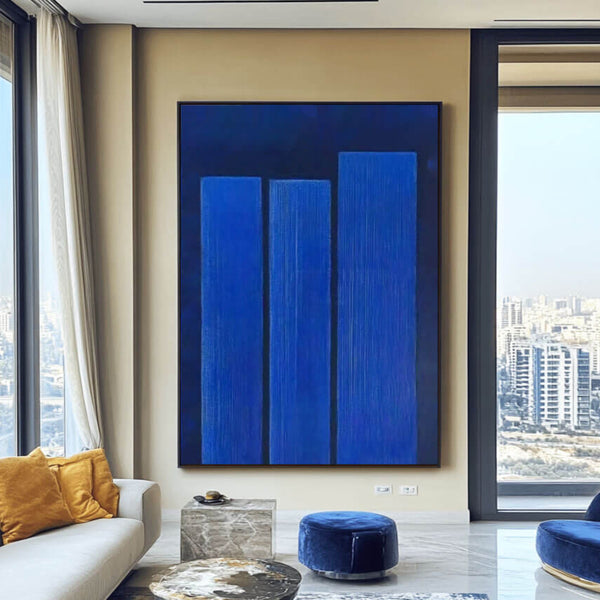 Modern Minimalist Textured Wall Art Painting - Prestige I - Hues Art Lab