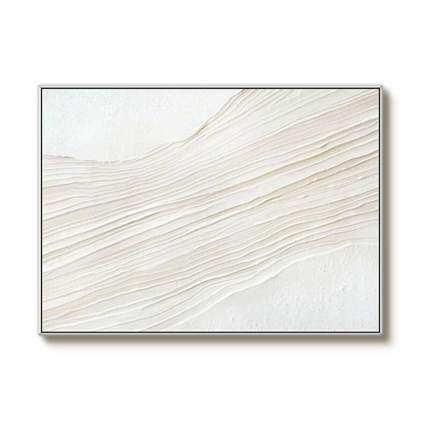 Beige Textured Minimalist Canvas Art - Progression - Hues Art Lab