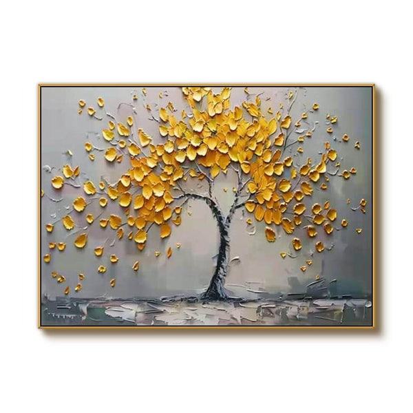 Large Gold Abstract Wall Art - Rays of Life - Hues Art Lab