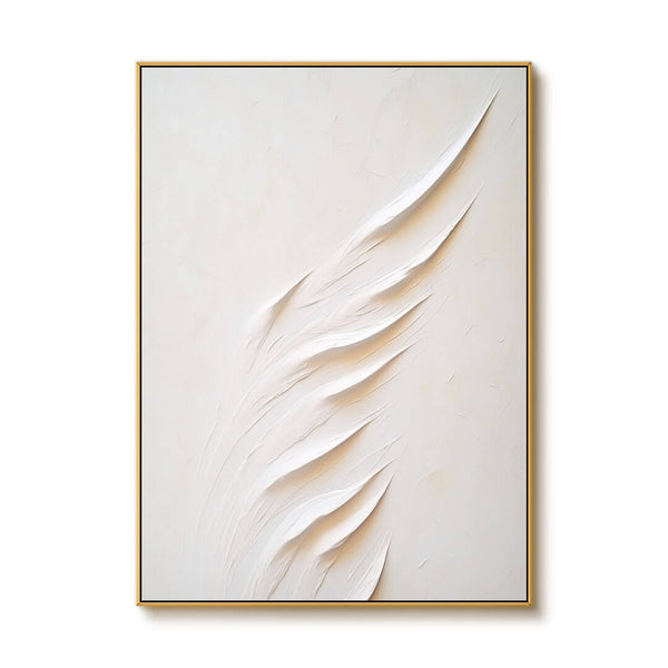 Textured Minimalist Art Painting - Reeds I - Hues Art Lab