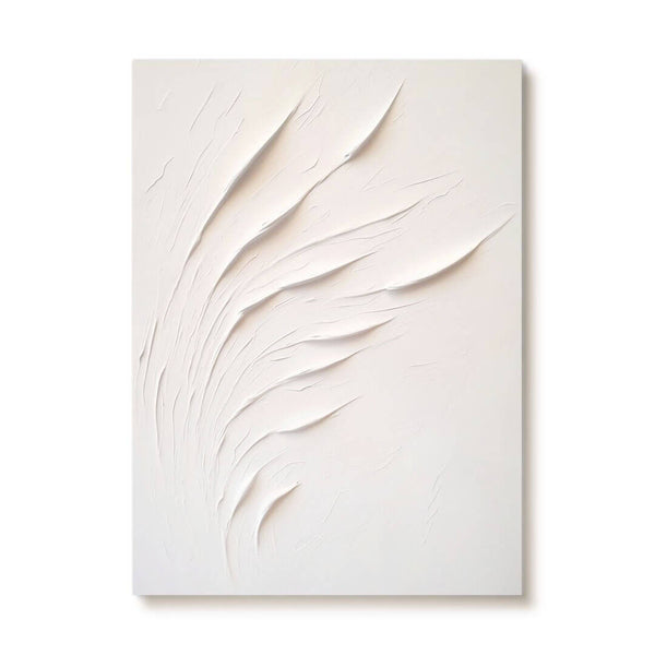 Minimalist Textured Canvas Art Painting - Reeds - Hues Art Lab