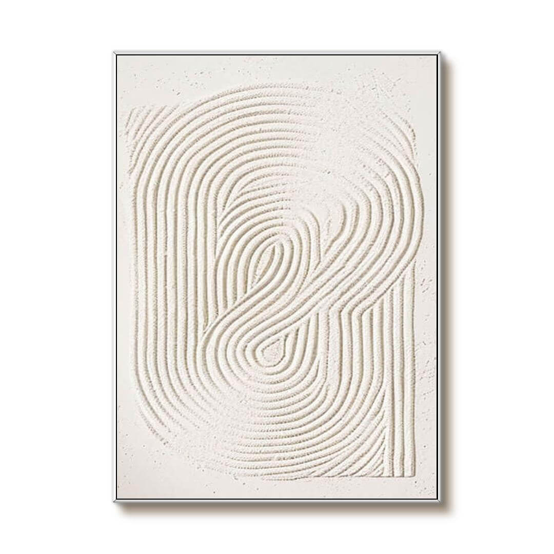 Reverberations - Textured Minimalist Wall Art Painting - Hues Art Lab