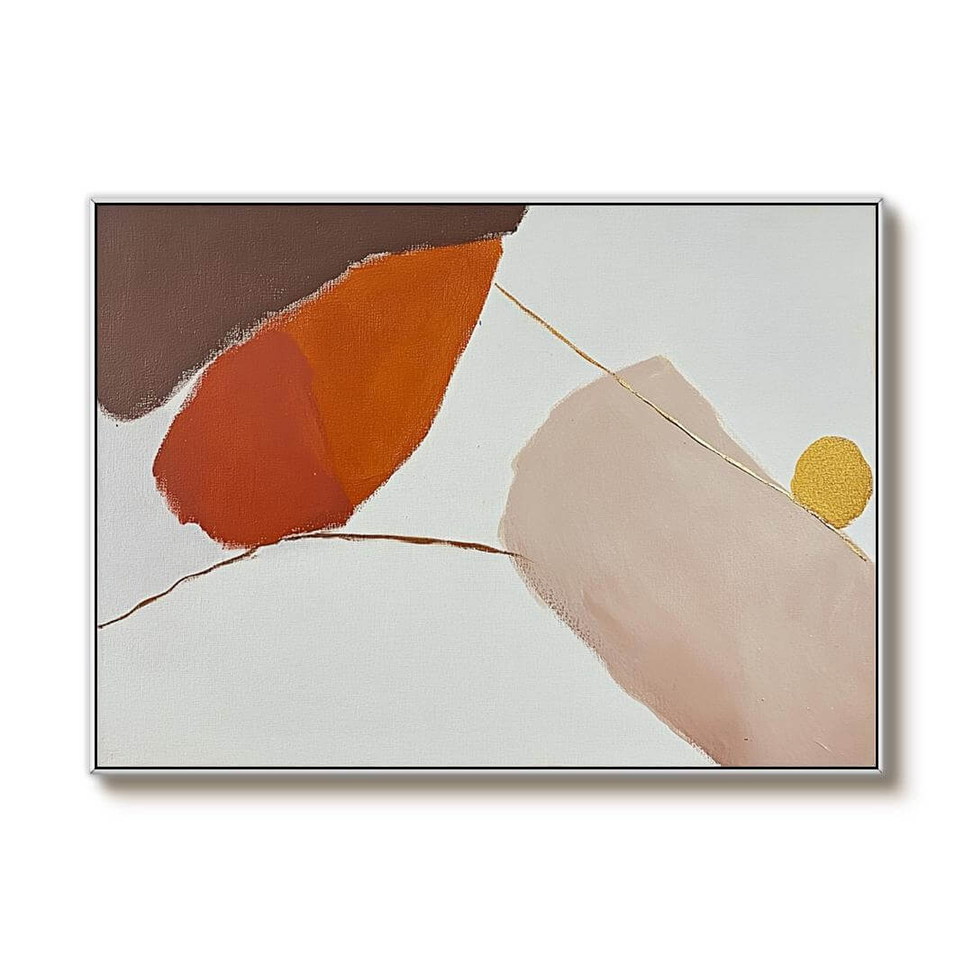 Large Abstract Art Painting - Russet Composition - Hues Art Lab