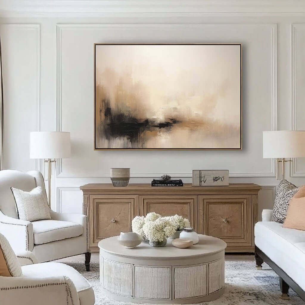 Large Abstract Wall Art Painting - Solitude - Hues Art Lab