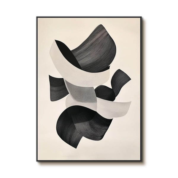 Modern Abstract Wall Art Painting - Spatial Dialogue - Hues Art Lab