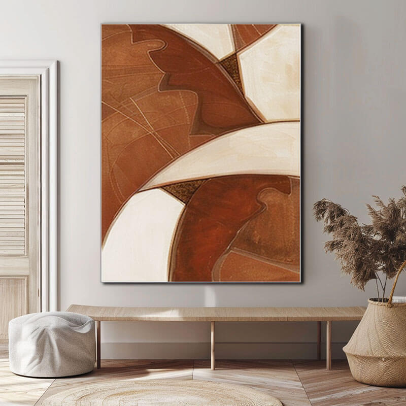 Minimalist Abstract Art Painting - Sweep - Hues Art Lab