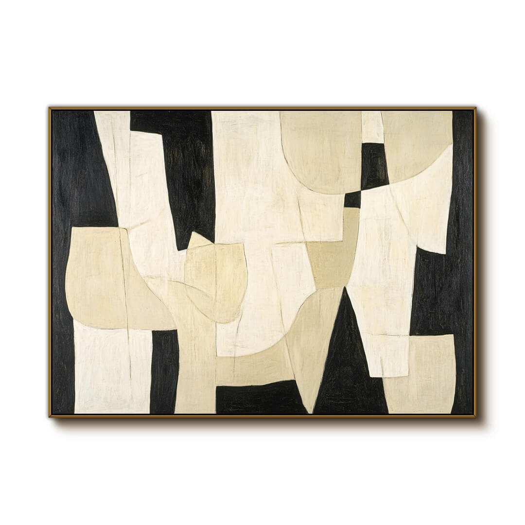 Large Minimalist Abstract Wall Art - Symbolize - Hues Art Lab