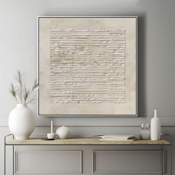 Large Wabi Sabi Wall Art Painting - Temporal Textures - Hues Art Lab