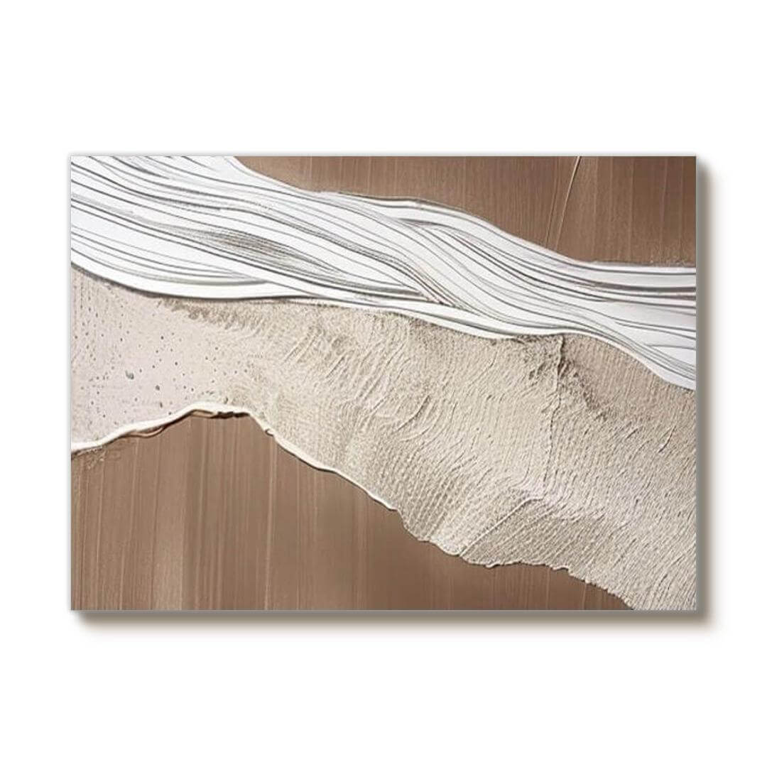 Brown Textured Abstract Canvas Art Painting - Terra Sway II - Hues Art Lab