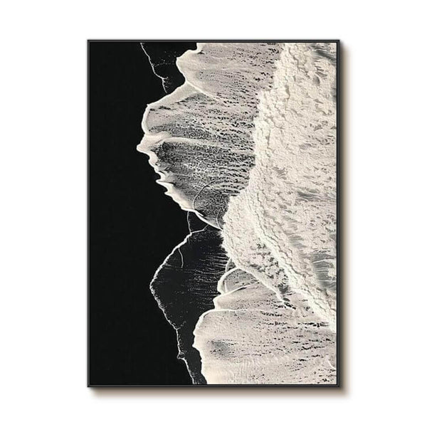 Original Abstract Textured Wall Art Painting - The Frothy Frontier - Hues Art Lab