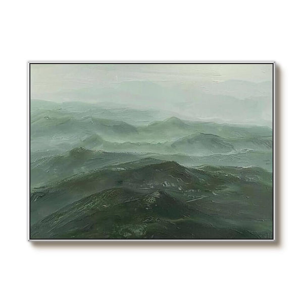 Large Abstract Landscape Wall Art - The Hills - Hues Art Lab