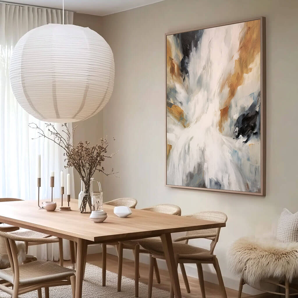 Contemporary Abstract Art Painting - The Light Within - Hues Art Lab