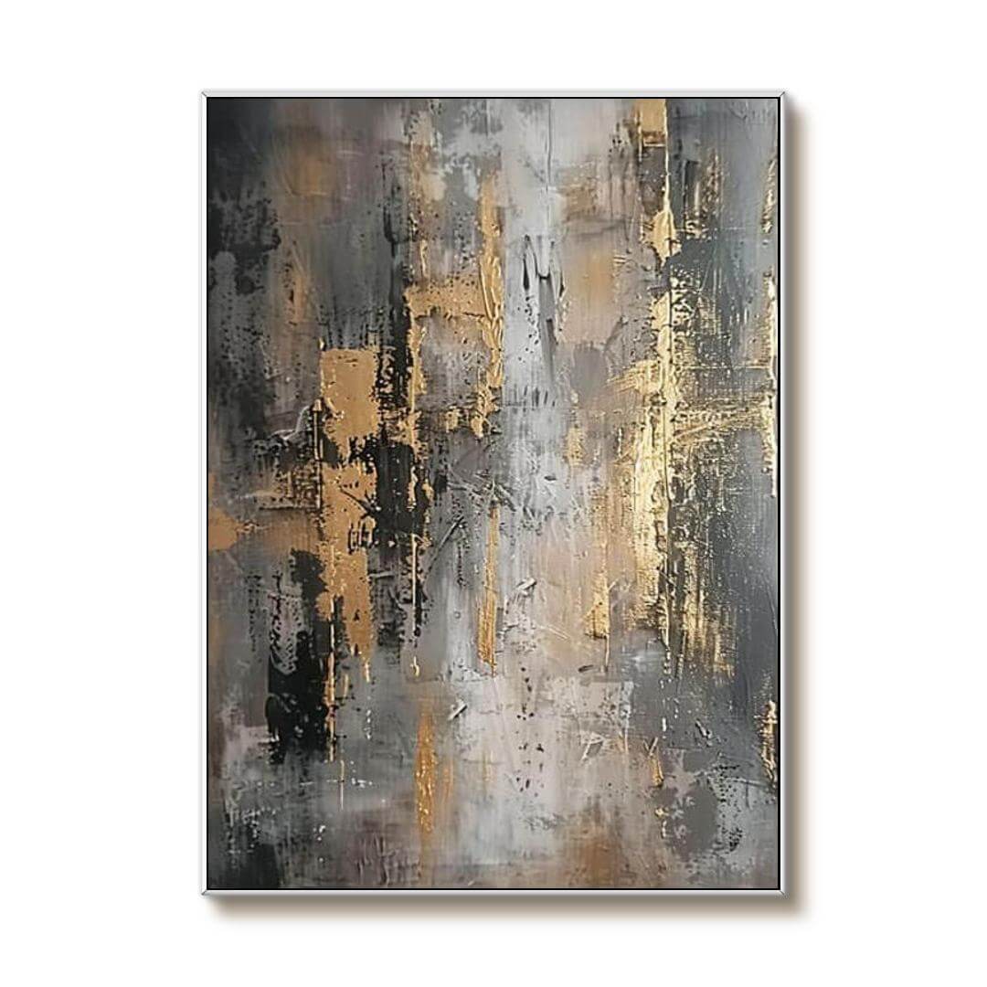 Large Abstract Textured Art Painting - The Light Within - Hues Art Lab