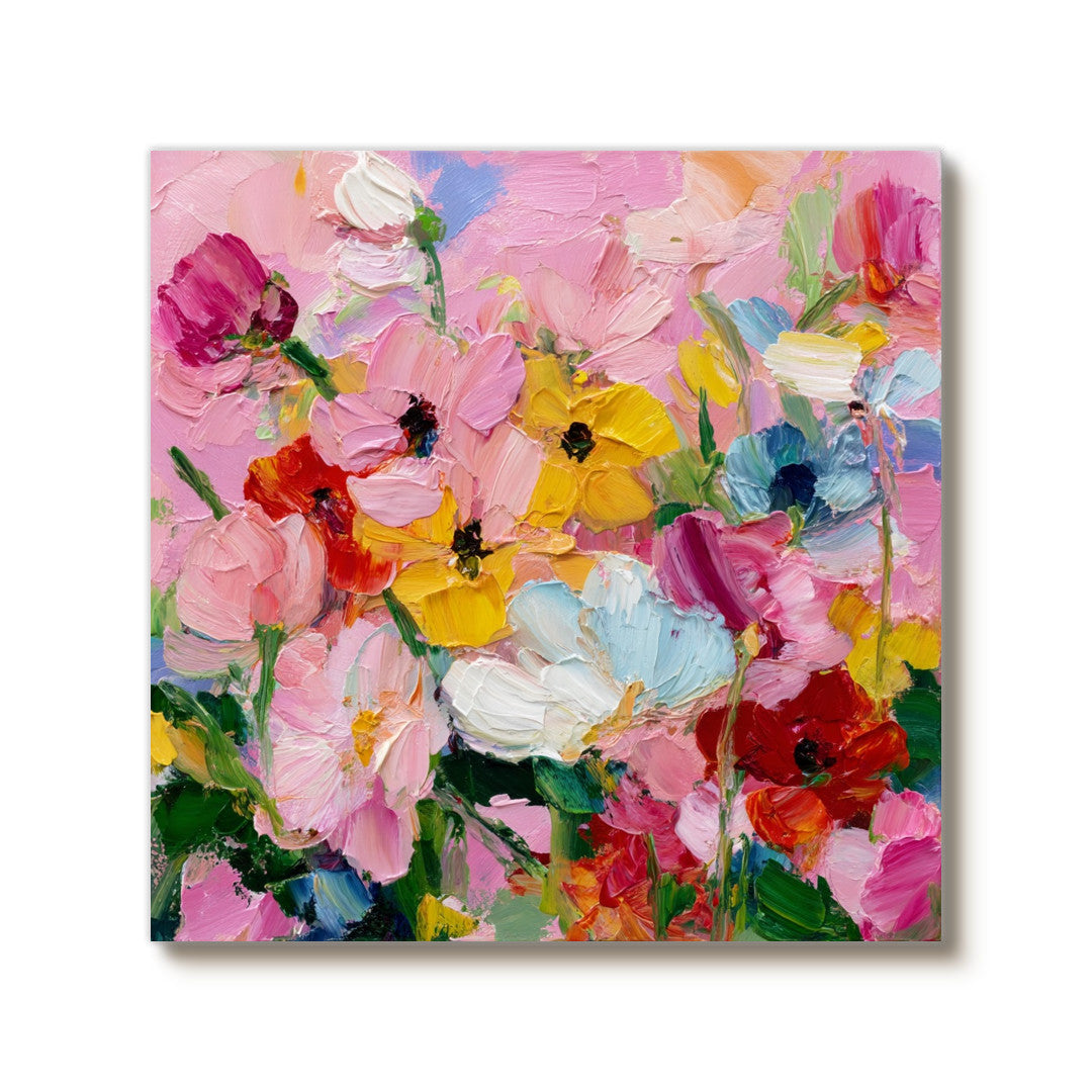 The Stroke of Passion impressionist floral artwork with bold brushstrokes