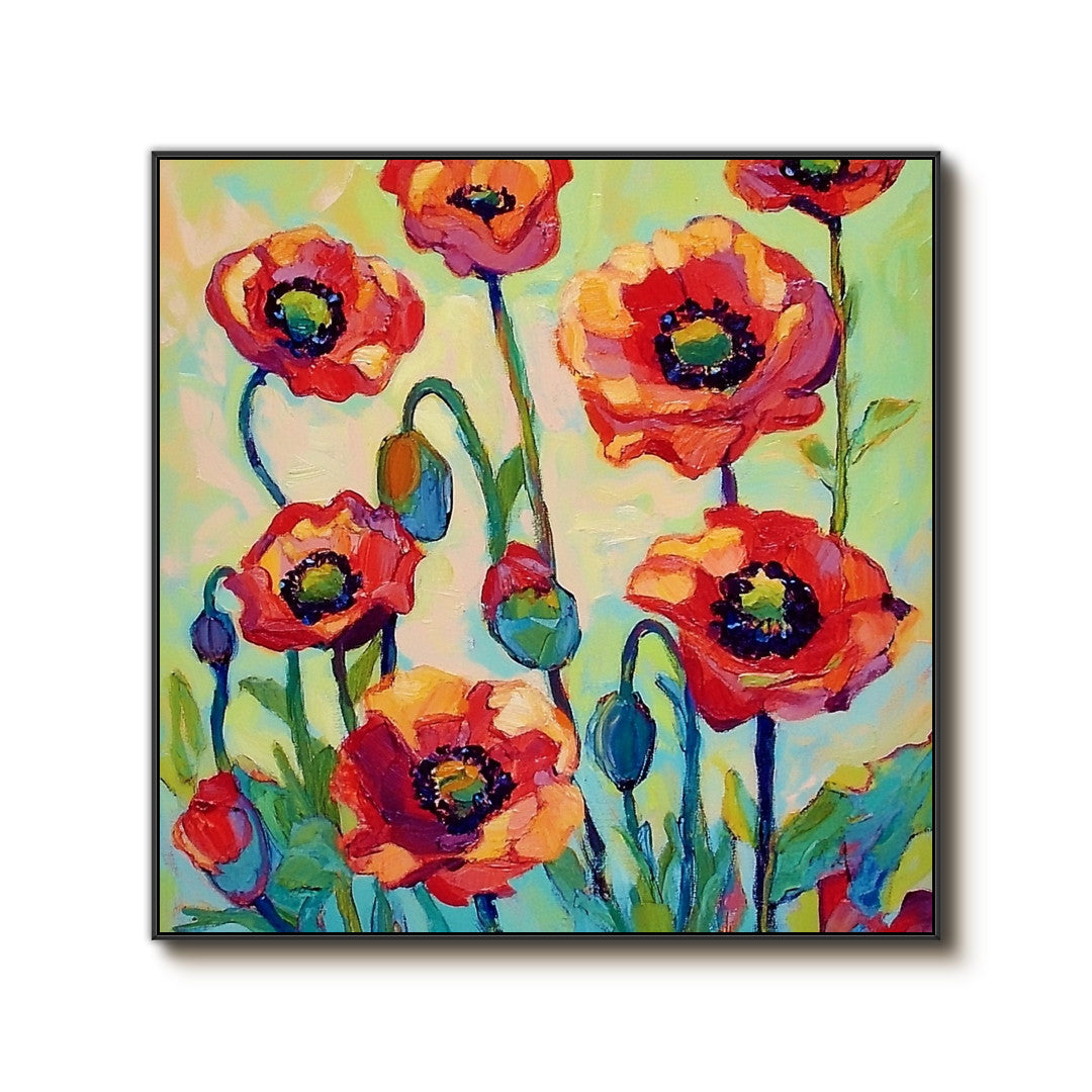 The Sweet Rebel colorful floral artwork with bold saturated blooms
