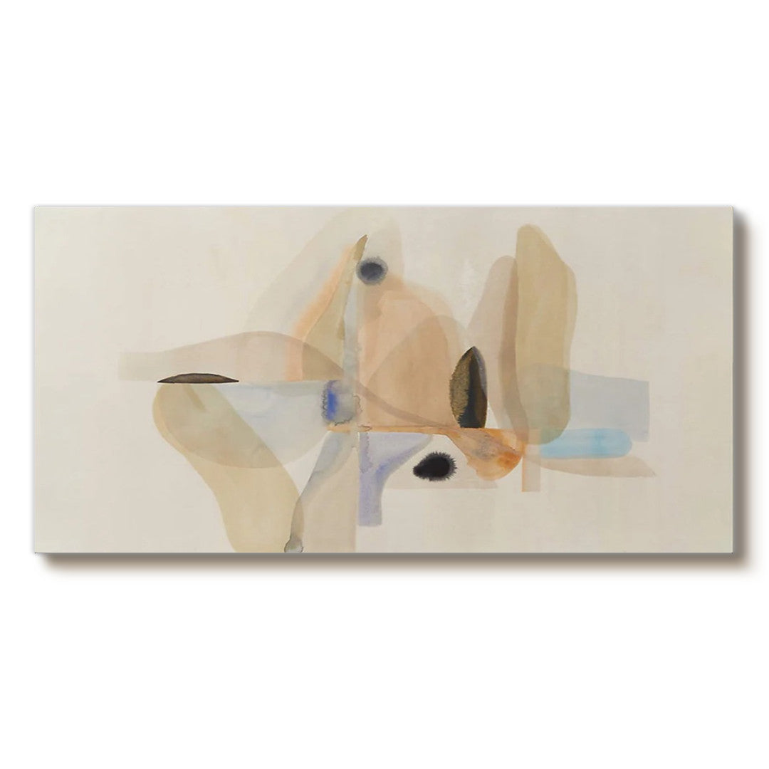 The Zen of Breathing ink wash artwork with calm abstract movement