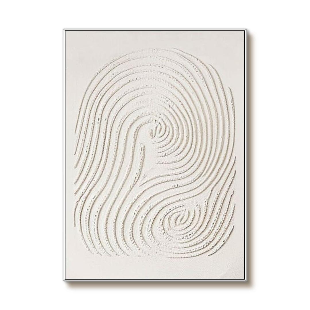 Thumbprint - Textured Minimalist Wall Art Painting - Hues Art Lab