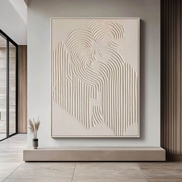 Thumbprint - Textured Minimalist Wall Art Painting