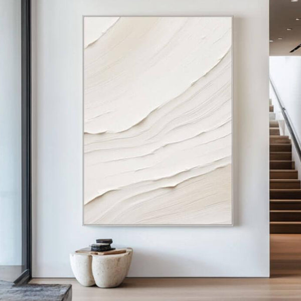 Minimalist Textured Wall Art - Tides of Light - Hues Art Lab